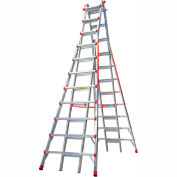 Little Giant Aluminum SkyScraper Telescoping Step Ladder, 21' Type 1A - 10121