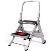 Little Giant® Safety Aluminum Step Ladder - 2 Step - 10210BA