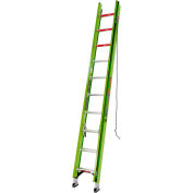 Little Giant 20' HyperLite 375 lb. Capacity Type IAA Fiberglass Extension Ladder - 17920