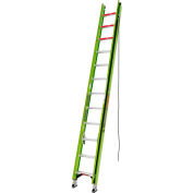 Little Giant 24' HyperLite 375 lb. Capacity Type IAA Fiberglass Extension Ladder - 17924