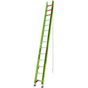 Little Giant 28' HyperLite 375 lb. Capacity Type IAA Fiberglass Extension Ladder - 17928