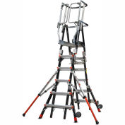 Little Giant Fiberglass Compact Safety Cage Ladder, 6-10' Type 1AA - 19506-244