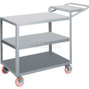Little Giant® 3-Shelf Order Picking Truck 3LG2436-WSBRK, 36 x 24 1200 Lb. Capacity