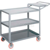 Little Giant® 3-Shelf Order Picking Truck 3LGL2448-WSBRK, 48x24 1200 Lb. Capacity