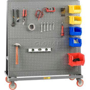 Little Giant® Mobile 2-Sided Pegboard Lean Tool Rack, 60"W x 24"D