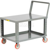 Little Giant® Ergonomic Adjustable Height Shelf Truck LK1832-5PYBKAH, 32x18 1200 Lb.