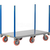 Little Giant® 6-Wheel Pipe Stake Truck NBP6W-2448-6PY, 48x24 3600 Lb. Cap.