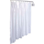 R&B Wire Products PST Telescoping Privacy Screen, 90"L x 72"H, White Vinyl Panel