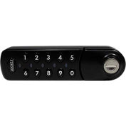 LockeyUSA Electronic Keypad Cabinet & Locker Lock EC780BL - Horizontal Left Keypad - Black
