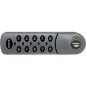 LockeyUSA Electronic Keypad Cabinet & Locker Lock EC780SL - Horizontal Left Keypad - Silver