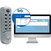 LockeyUSA Electronic Keypad Cabinet & Locker Lock EC780SVRAS - Vertical - Remote Allocation - Silver
