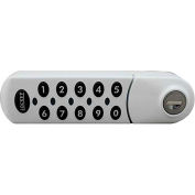 LockeyUSA Electronic Keypad Cabinet & Locker Lock EC780WL - Horizontal Left Keypad - White