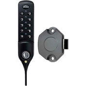 LockeyUSA ADA Compliant Electronic Keypad Cabinet & Locker Lock EC782BVSLAM - Vertical Keypad, Black