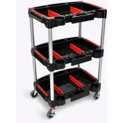 Global Industrial™ Utility Cart w/2 Shelves & 5 Casters, 500 lb