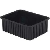 Global Industrial™ Plastic Shipping/Storage Tote w/ Attached Lid,  21-7/8x15-1/4x12-7/8, Gray