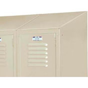 Lyon Three-Wide Slope Top Kit PP5832 For Lyon Lockers - 12"Wx18"D - Putty