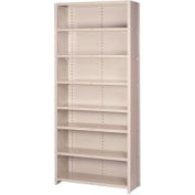 Lyon Steel Shelving 18 Gauge 36"W x 12"D x 84"H Closed Style 8 Shelves Py Starter