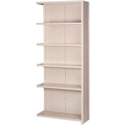 Lyon Steel Shelving 18 Gauge 36"W x 12 "D x 84"H Closed Style 6 Shelves Py Add-On