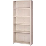 Lyon Steel Shelving 18 Gauge 36"W x 12"D x 84"H Closed Style 6 Shelves Py Starter