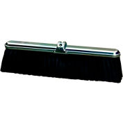 Milwaukee Dustless 18"W Push Broom Head with Heavy-Duty Polypropylene Bristles and Steel Frame - Pkg Qty 12