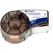 Brady BMP21 Series Self-Laminating Vinyl Wire & Cable Labels, 1"W X 14'L, Black-White, M21-1000-427