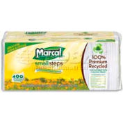 Marcal® MRC6506CT Lunch Napkins, 12-1/2"W x 11-1/4"D, White, 2400/Carton
