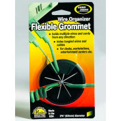 Master® CordAway® 00209 Flexible Grommet, 2-3/8" Diameter, Black, Pack of 1