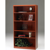 Safco® Aberdeen Series 5 Shelf Quarter Round with 1 Fixed Shelf Cherry
