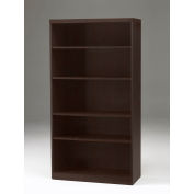 Safco® Aberdeen Series 5 Shelf Quarter Round with 1 Fixed Shelf Mocha