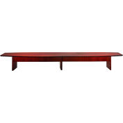 Safco® 20' Conference Table - Boat Shaped - Sierra Cherry - Corsica Series