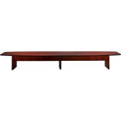 Safco® 20' Conference Table - Boat Shaped - Mahogany - Corsica Series