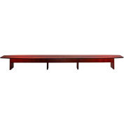 Safco® 24' Conference Table - Boat Shaped - Sierra Cherry - Corsica Series