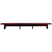 Safco® 24' Conference Table - Boat Shaped - Mahogany - Corsica Series