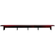 Safco® 30' Conference Table - Boat Shaped - Mahogany - Corsica Series