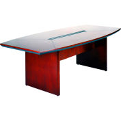 Safco® 8' Conference Table - Boat Shaped - Sierra Cherry - Corsica Series