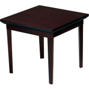 Safco® End Table - 24" - Mahogany - Corsica Series