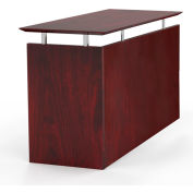Safco® Medina 48-1/2"W Non-Handed Return 48-1/2"W x 20"D x 29-1/2"H Mahogany