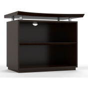 Safco® Sterling Series 36" Freestanding 2-Shelf Bookcase Textured Mocha
