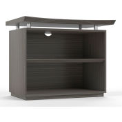 Safco® Sterling Series 36" Freestanding 2-Shelf Bookcase Textured Driftwood