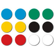 Magna Visual® High Energy Magnets, 3/4"W x 3/4"H, 12/Pack