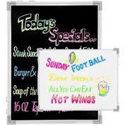 Chef-Master 90031 - Reversible Write-On Board With Markers, 24" x 36"