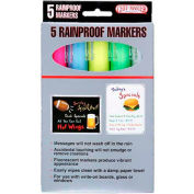 Chef-Master 90032 - Rain Proof Markers, Blue/Pink/White/Green/Yellow