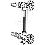 Mitco B133M Gauge Glass & Valve Set, 1/2"Pipe Size X 5/8"Dia. X 12"L