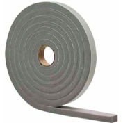 M-D High Density Foam Tape (Closed Cell), 02295, Gray, 3/8" x 1/2" x 10'
