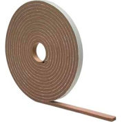 M-D High Density Foam Tape (Closed Cell), 02816, Brown, 1/4&quot; x 1/2&quot; x 17'