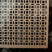 M-D Aluminum Sheet, Elliptical, 57010, 24"L x 12"W x 1/50" Thick, Satin Nickel