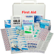 Global Industrial First Aid Kit - 50 Person, ANSI Compliant, Plastic Case