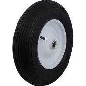 Marathon 20063 4.80/4.00-8 Ribbed Tread Pneumatic - 3" Centered Hub - 3/4" Bearings