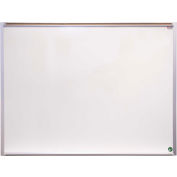 Marsh Porcelain Pro-Lite Markerboard w/1" Map Rail, 144"W x 48"H, White