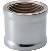 Chrome Plated Brass Pipe Fitting 1/2 Coupling Npt Female - Pkg Qty 25
